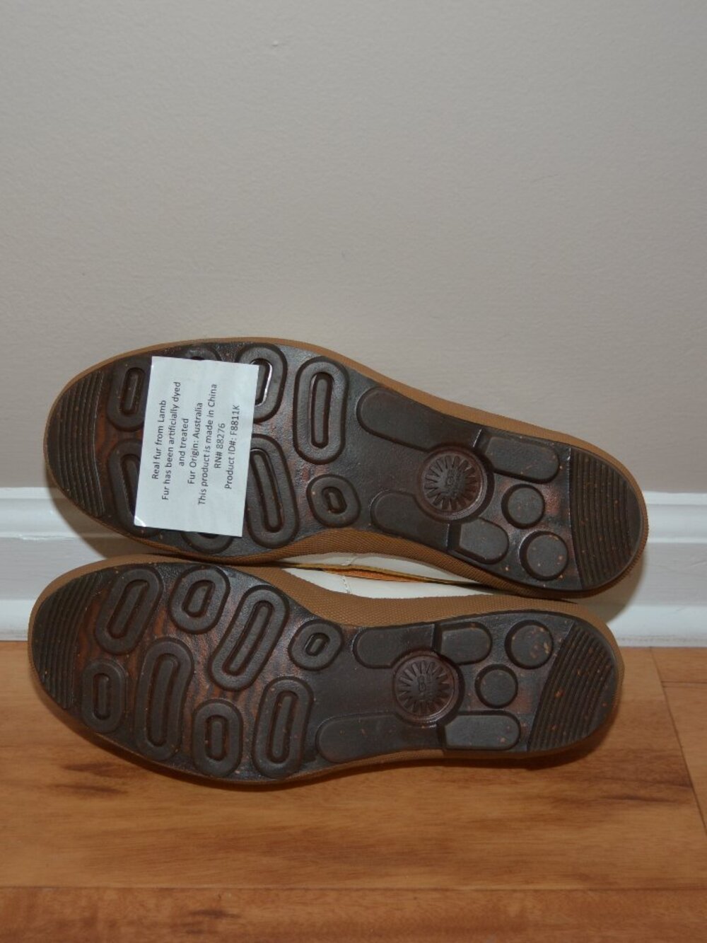 UGG Australia Duck Boat Shoes Leather Sherpa Shearling Lined Boots, sz 8 - Picture 9 of 11